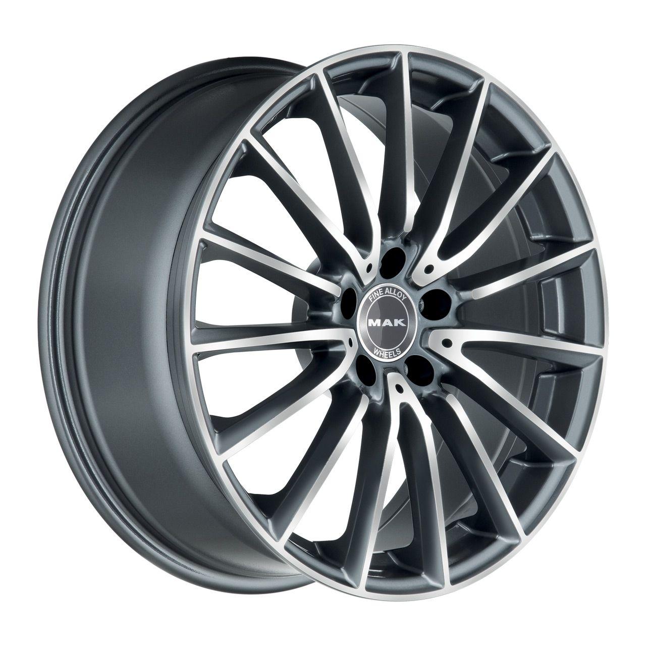 MAK KOMET gun metallic mirror 9.0Jx19 5x112 ET50