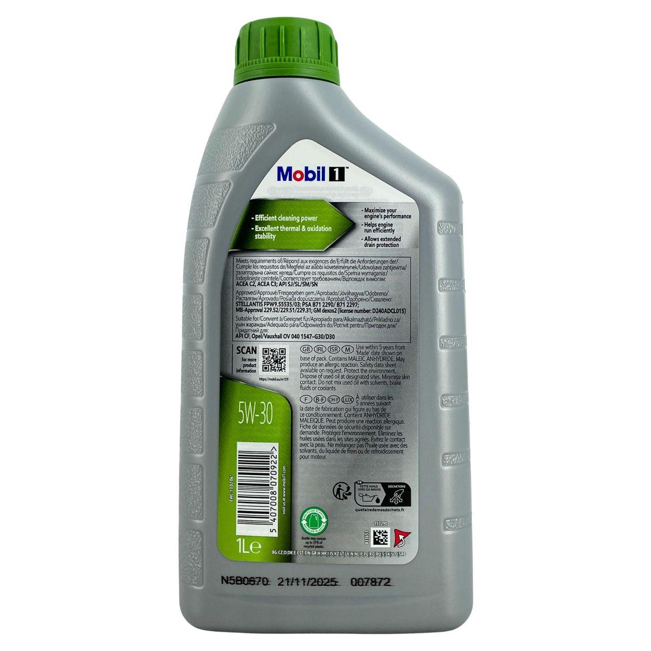 Mobil 1 ESP Formula P 5W-30 1 Liter
