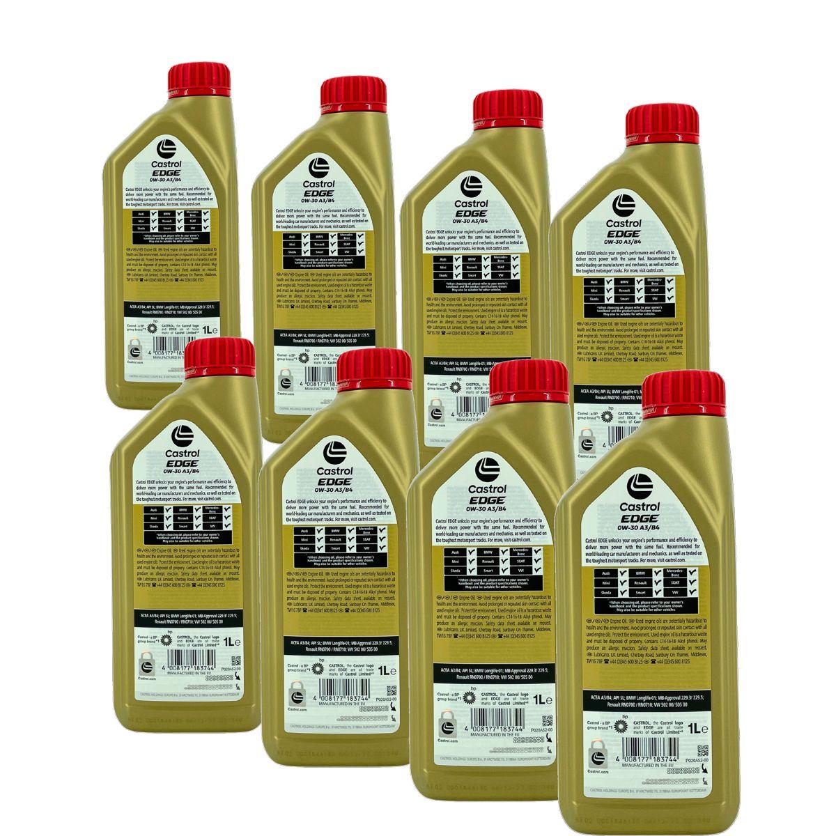 Castrol Edge 0W-30 A3/B4 8x1 Liter