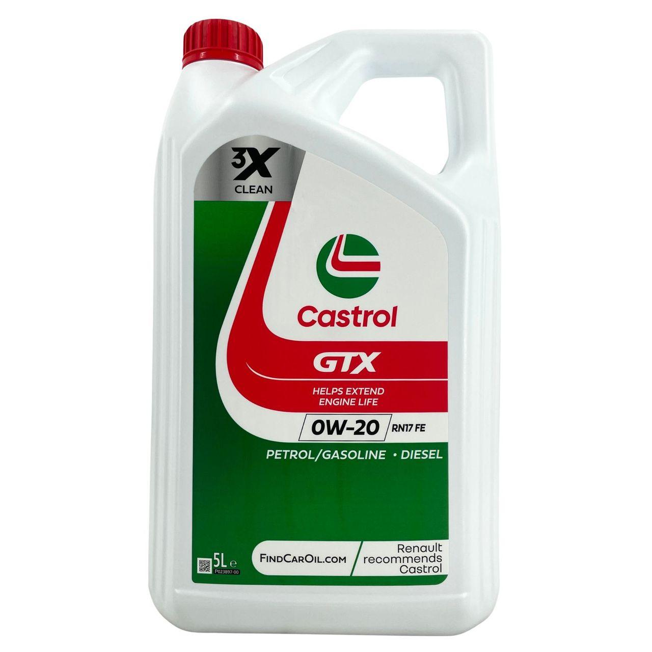 Castrol GTX 0W-20 RN17 FE 5 Liter