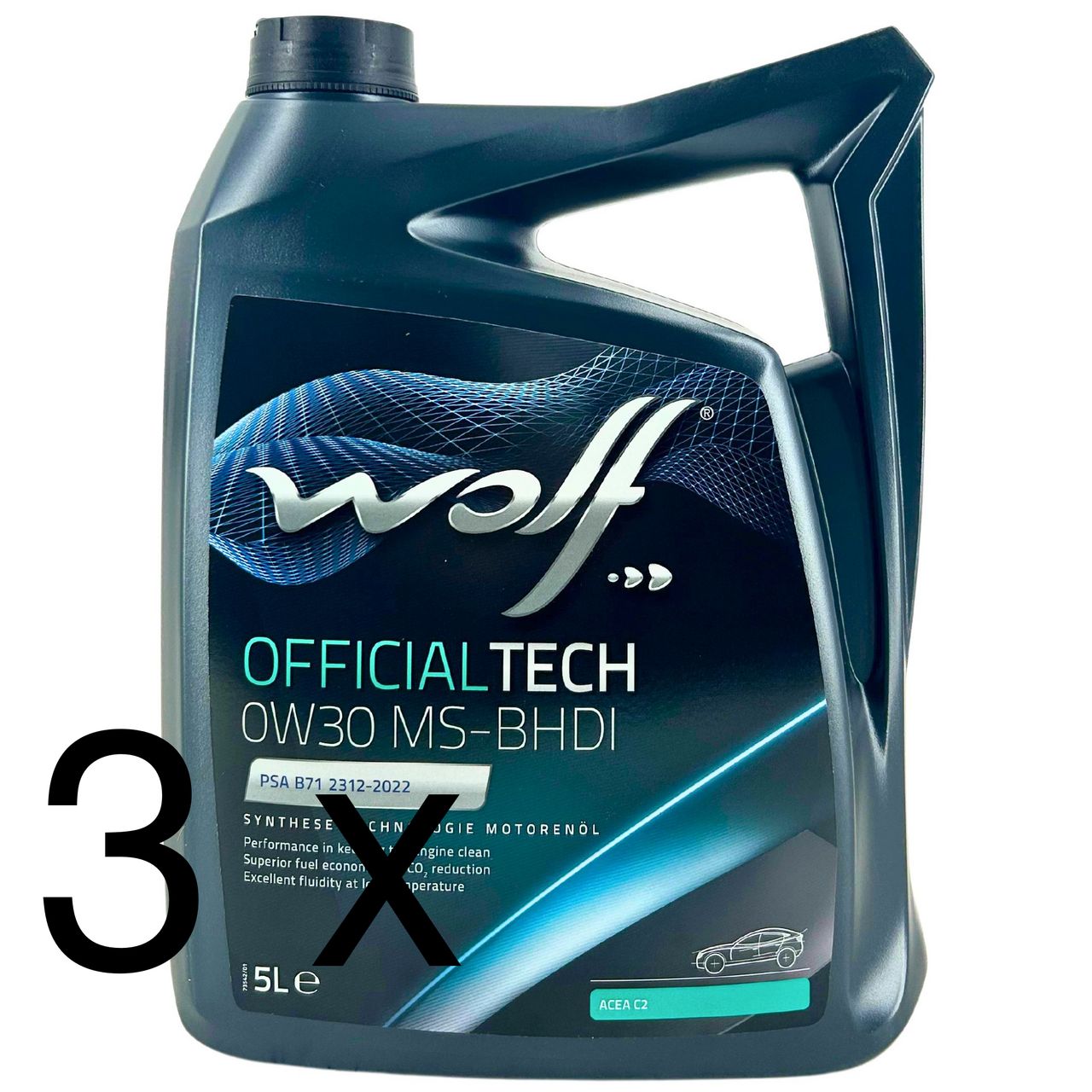 Wolf OfficialTech 0W-30 MS-BHDI 3x5 Liter