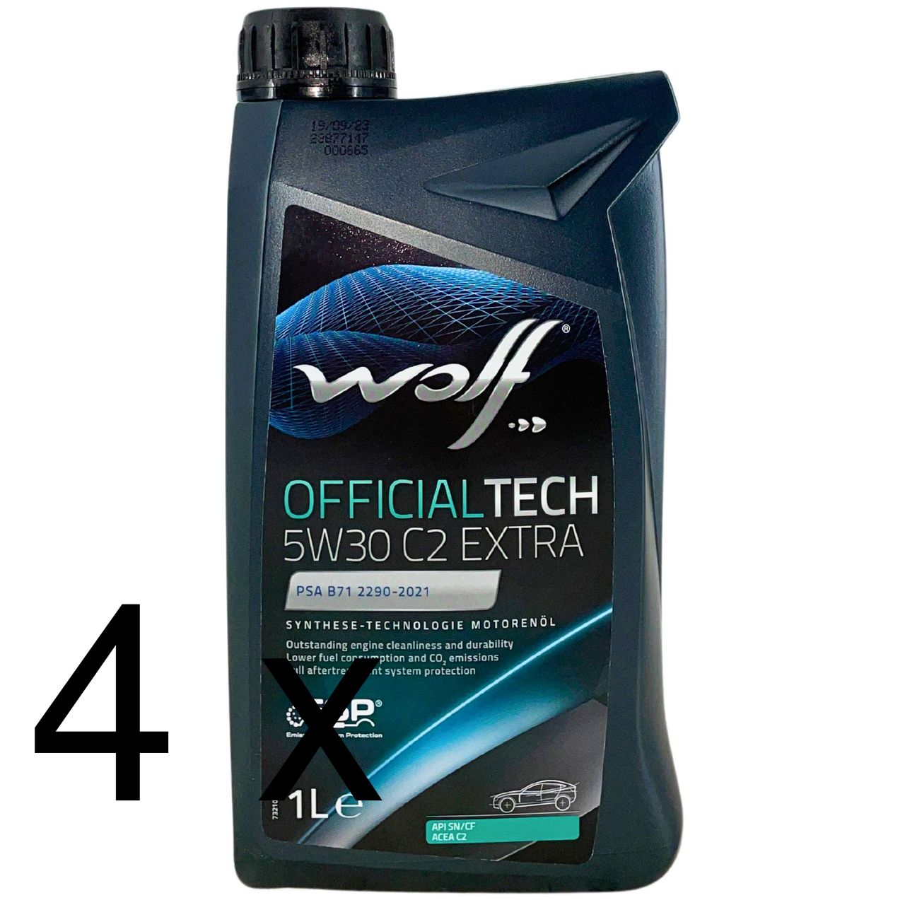 Wolf OfficialTech 5W-30 C2 Extra 4x1 Liter Wolf OfficialTech 5W-30 C2 Extra 4x1 Liter