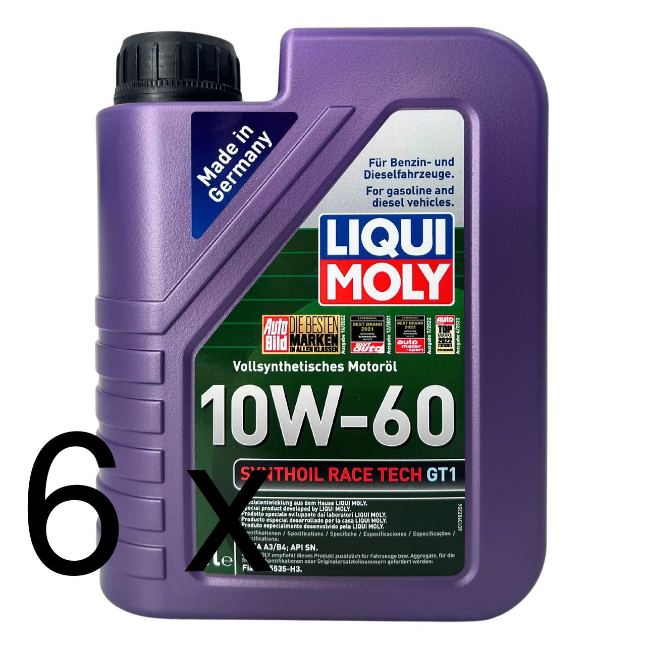 Liqui Moly Synthoil Race Tech GT1 10W-60 6x1 Liter
