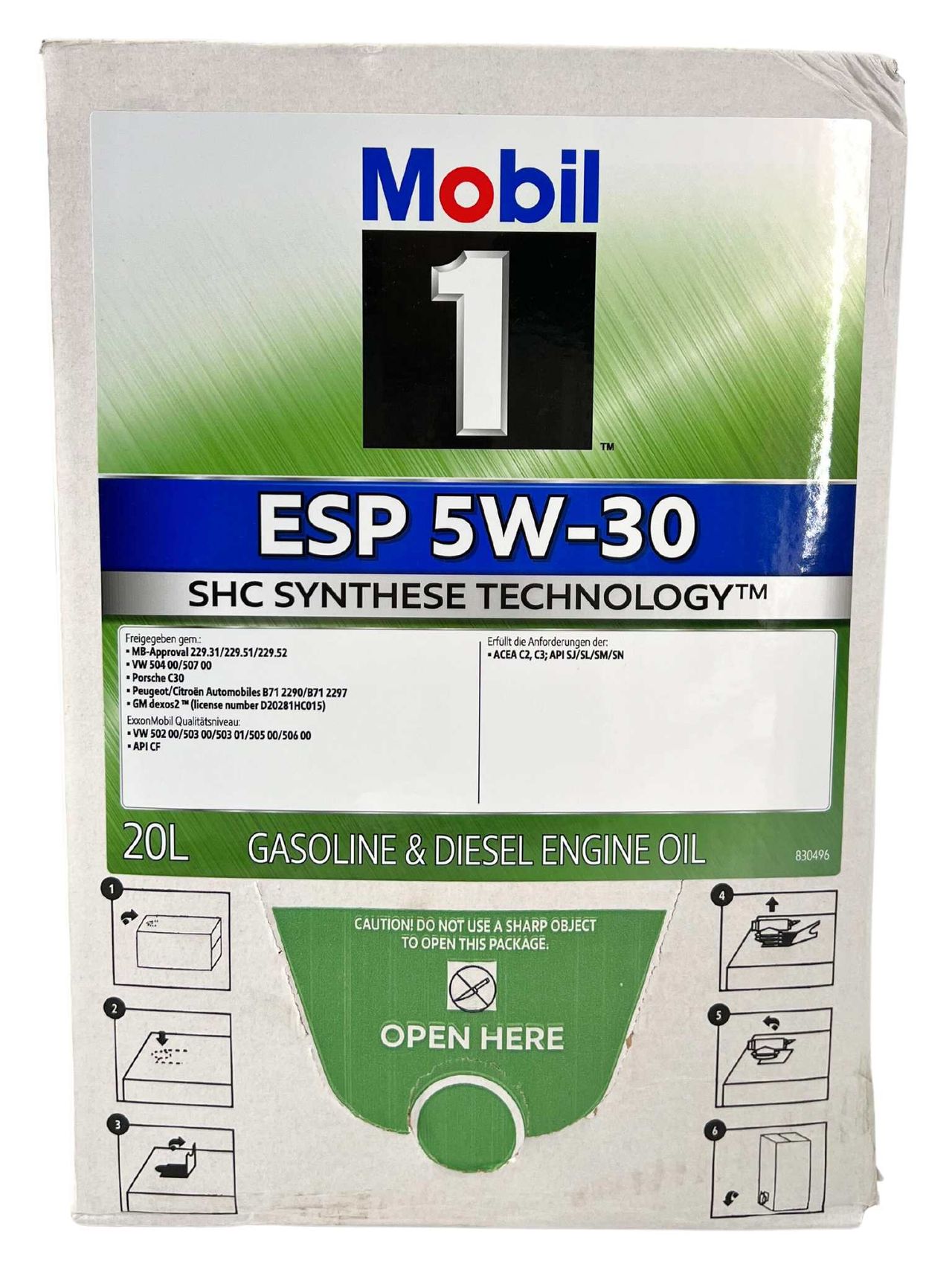 Mobil 1 ESP 5W-30 20 Liter BAG-IN Box