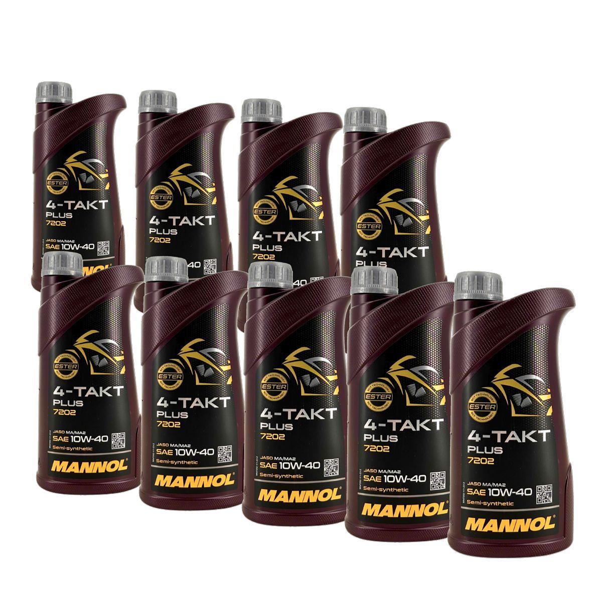 Mannol 4-Takt Plus 10W-40 9x1 Liter