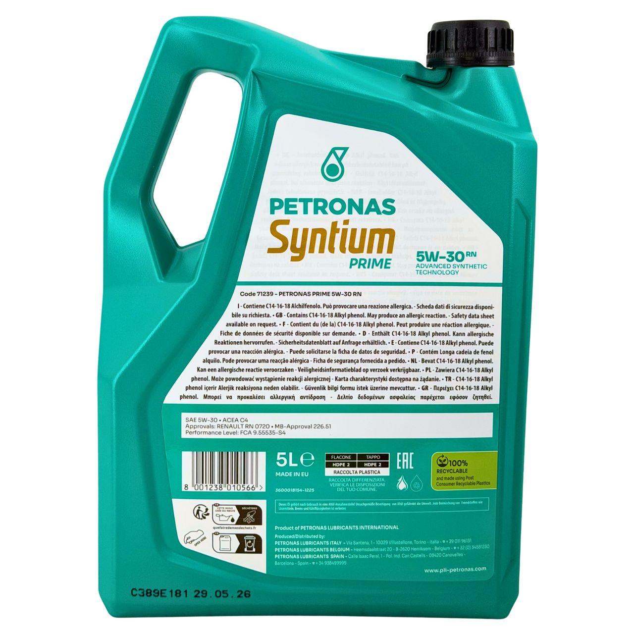 Petronas Syntium Prime RN 5W-30 5 Liter