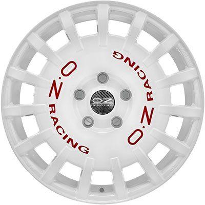 OZ RALLY RACING race white + red lettering 8.0Jx18 5x108 ET45