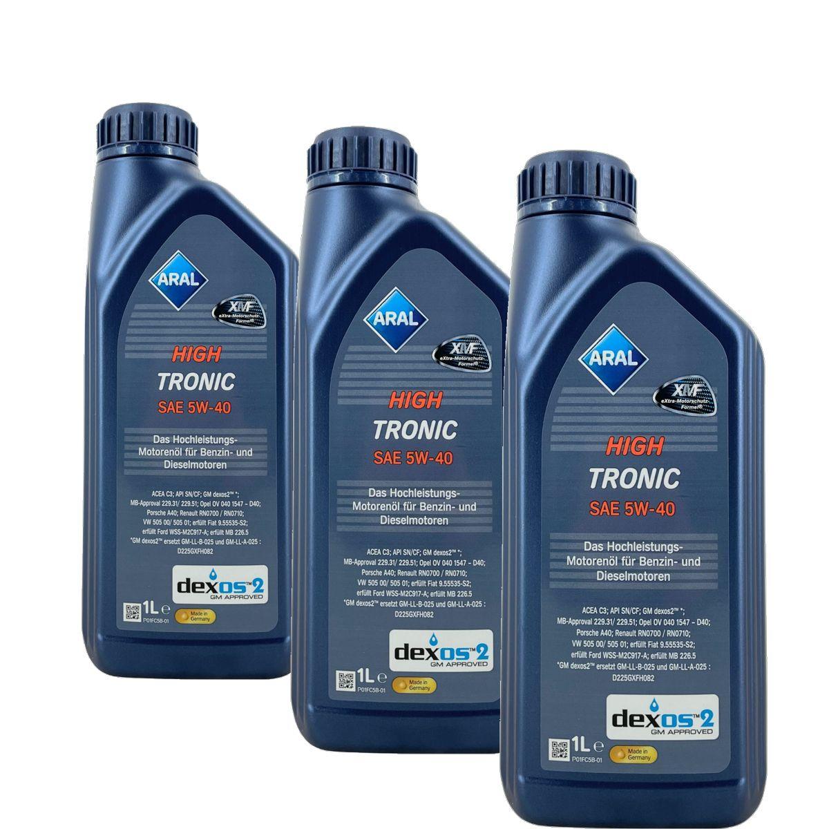 Aral HighTronic 5W-40 3x1 Liter