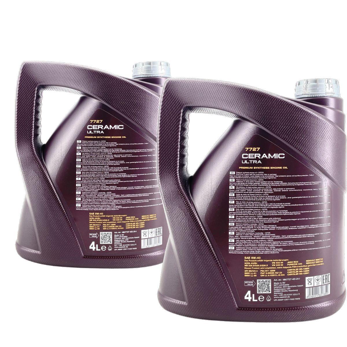 Mannol Ceramic Ultra 5W-40 2x4 Liter