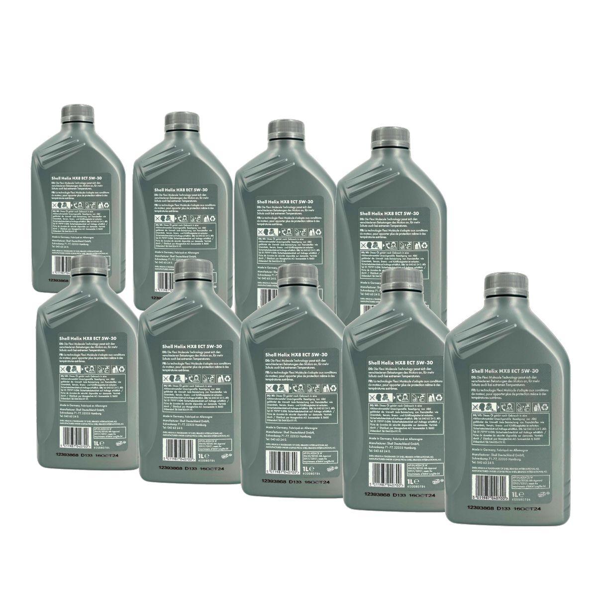 Shell Helix HX8 5W-30 ECT 9x1 Liter