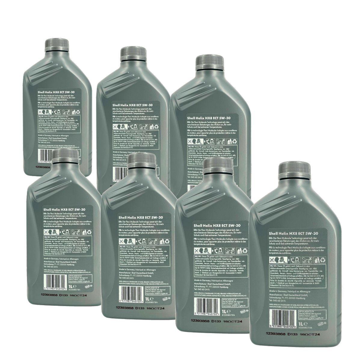 Shell Helix HX8 5W-30 ECT 7x1 Liter