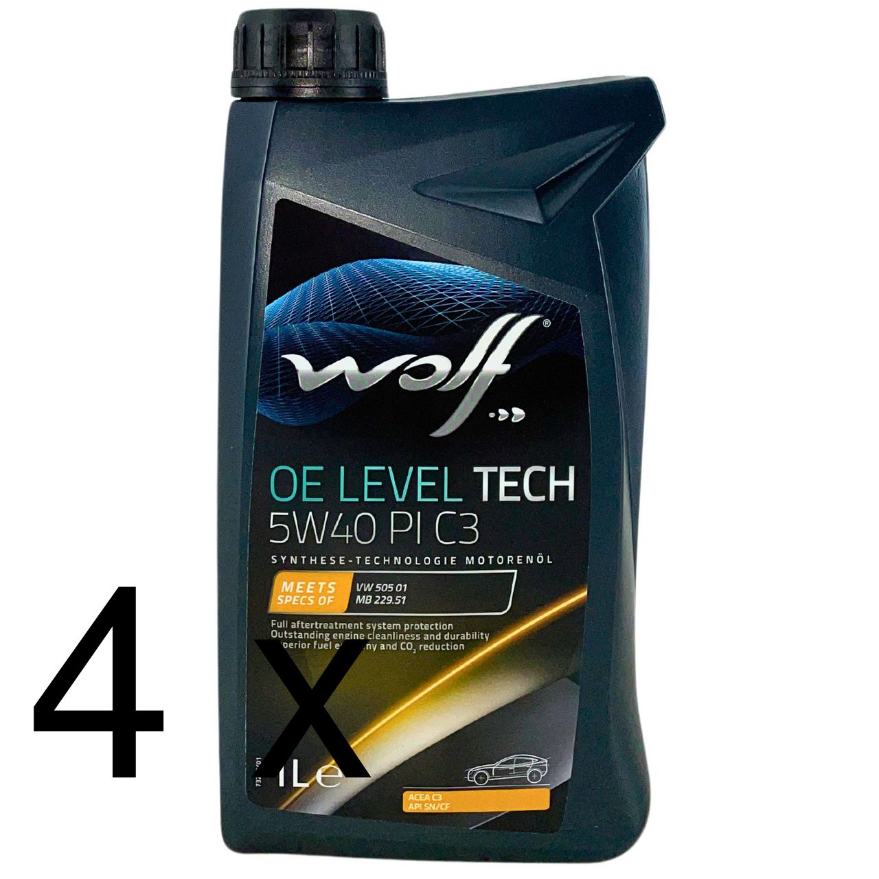 Wolf OE LevelTech 5W-40 PI C3 4x1 Liter