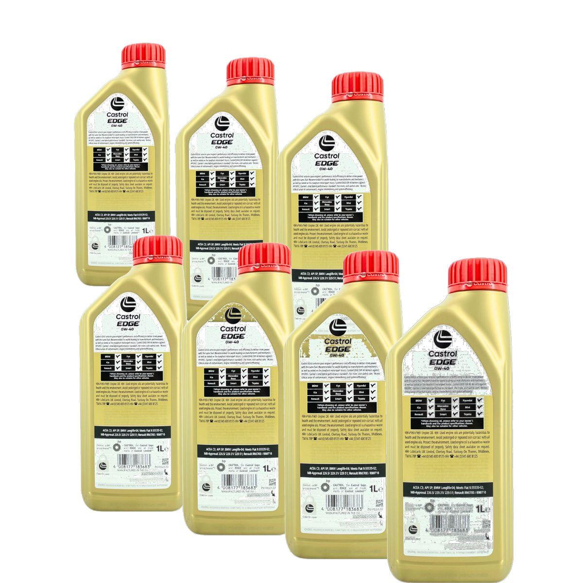 Castrol Edge 0W-40 7x1 Liter