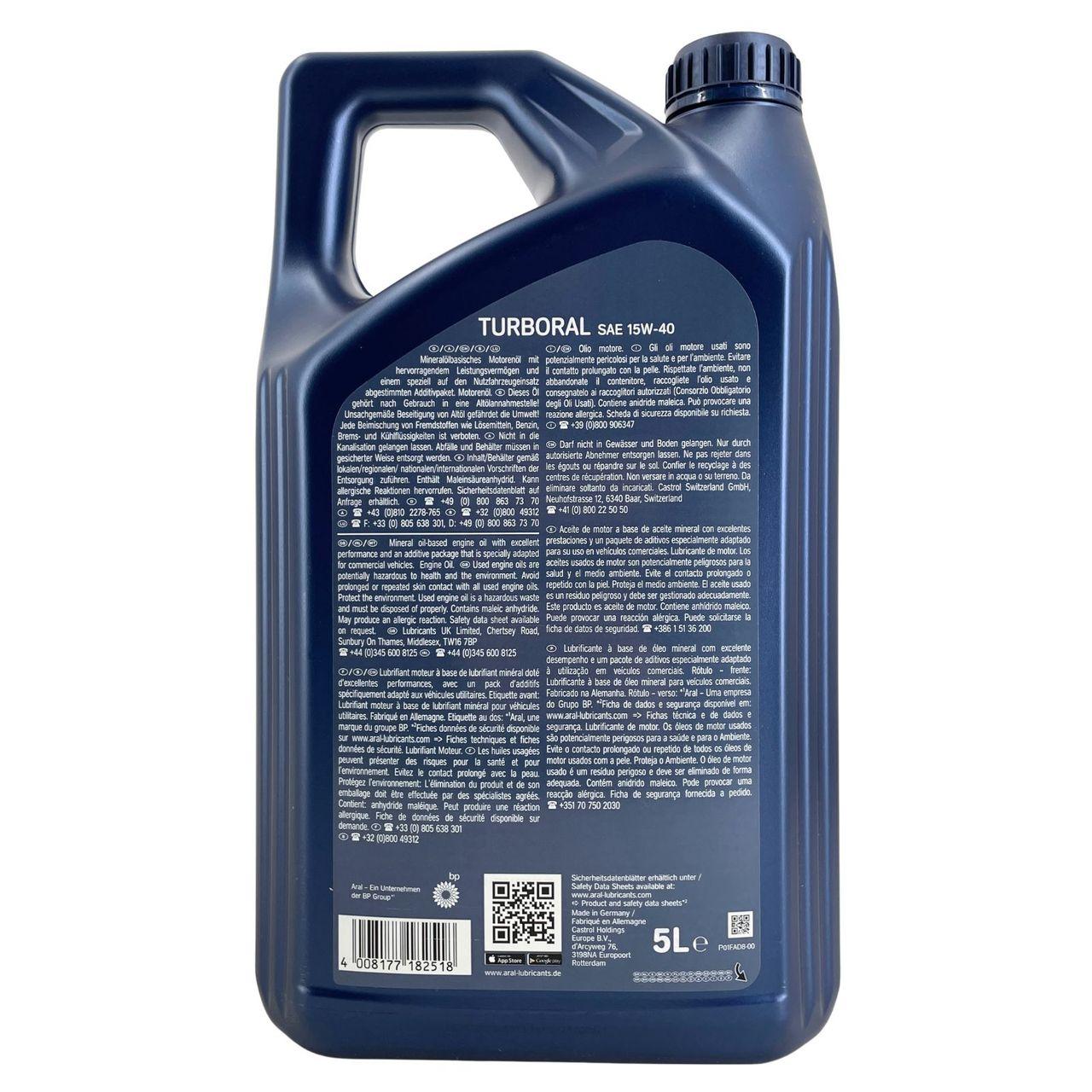 Aral Turboral 15W-40 5 Liter
