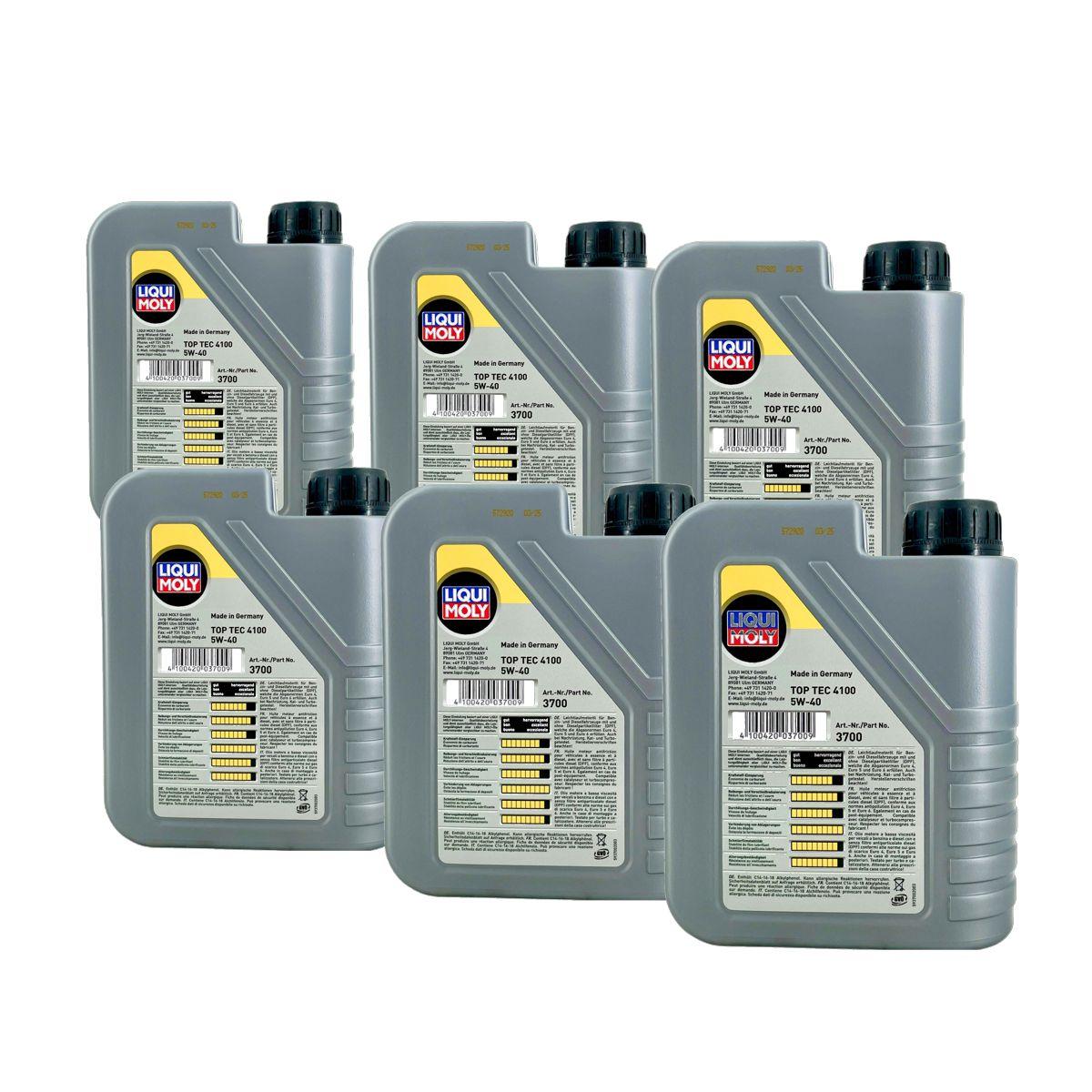 Liqui Moly Top Tec 4100 5W-40 6x1 Liter
