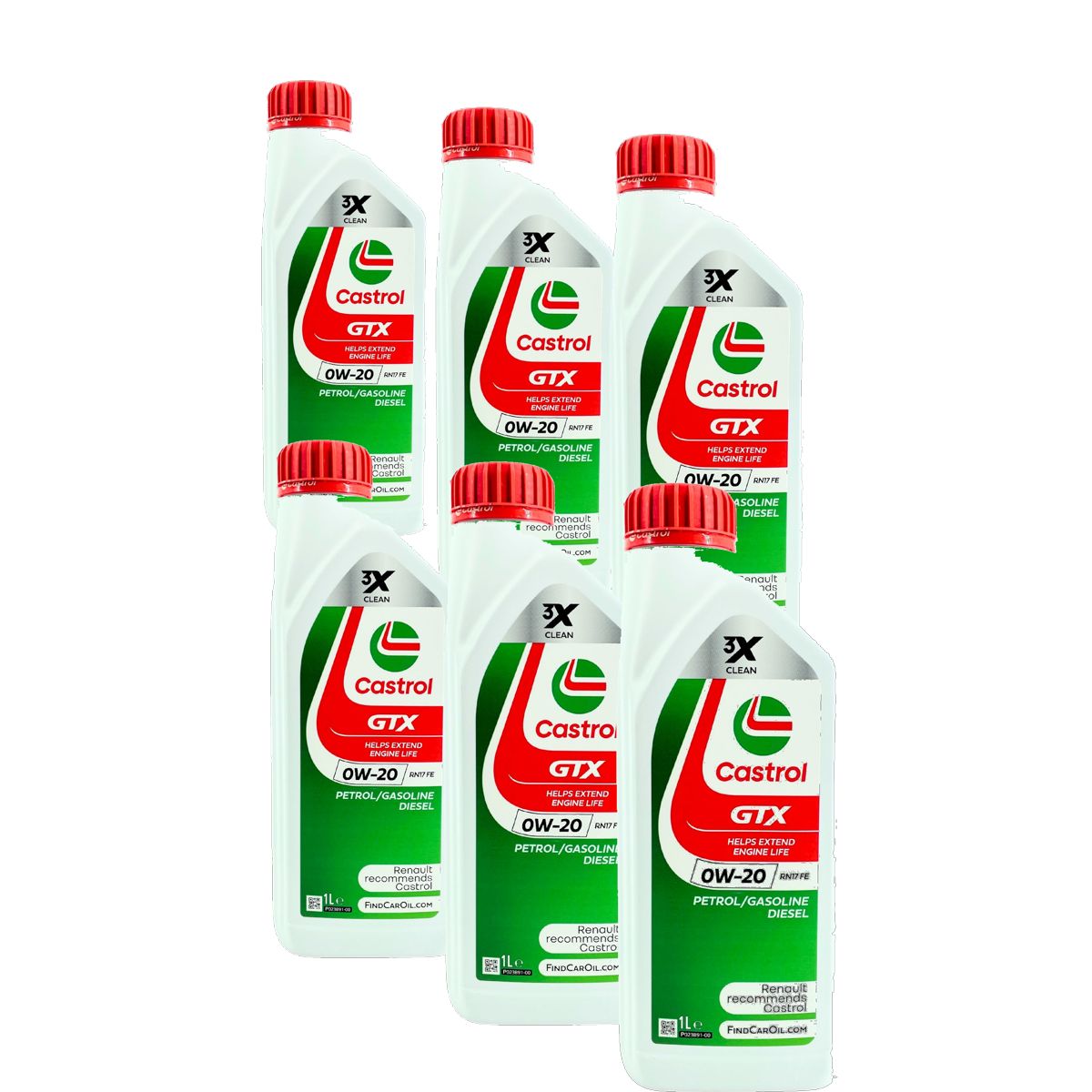 Castrol GTX 0W-20 RN17 FE 6x1 Liter