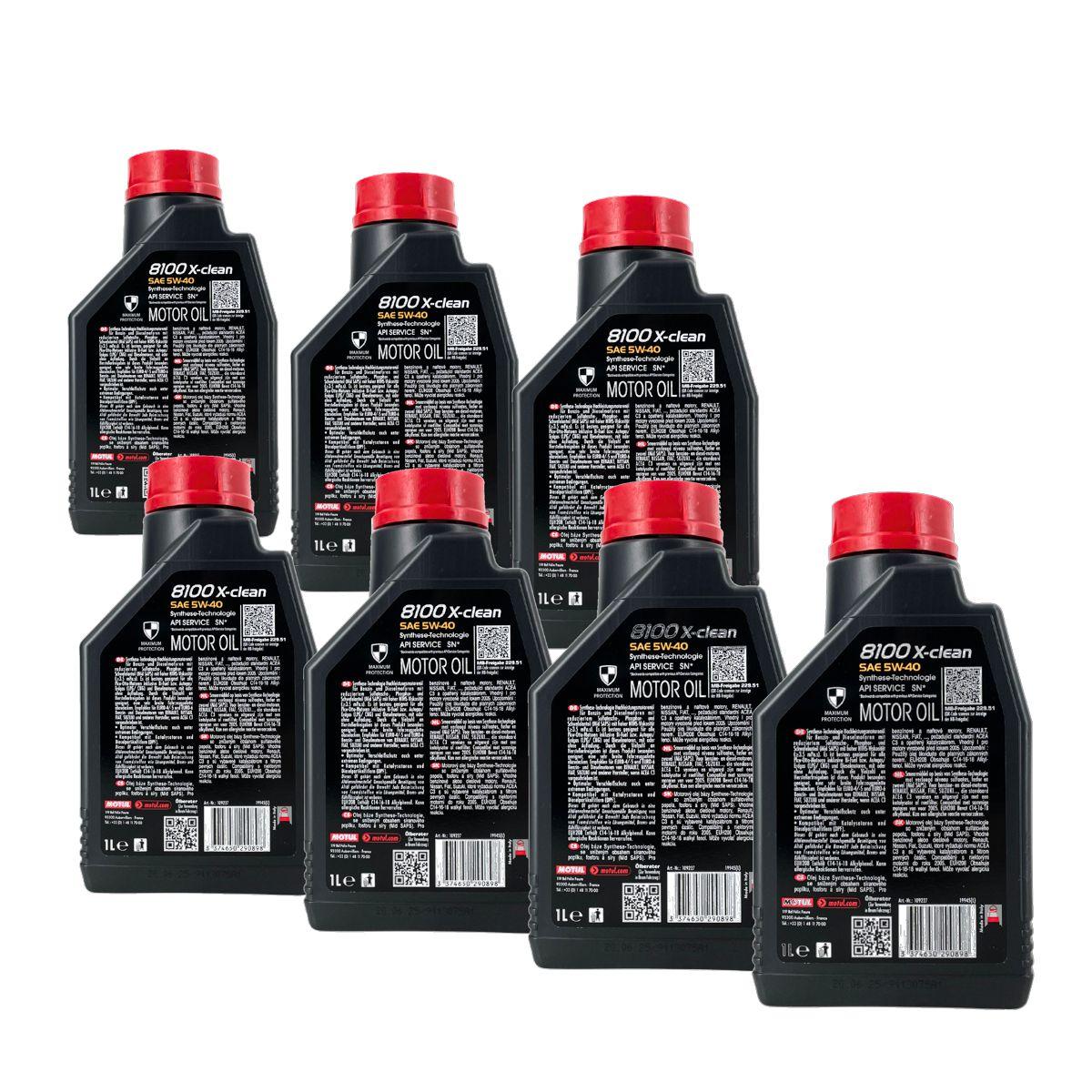 Motul 8100 X-clean 5W-40 7x1 Liter