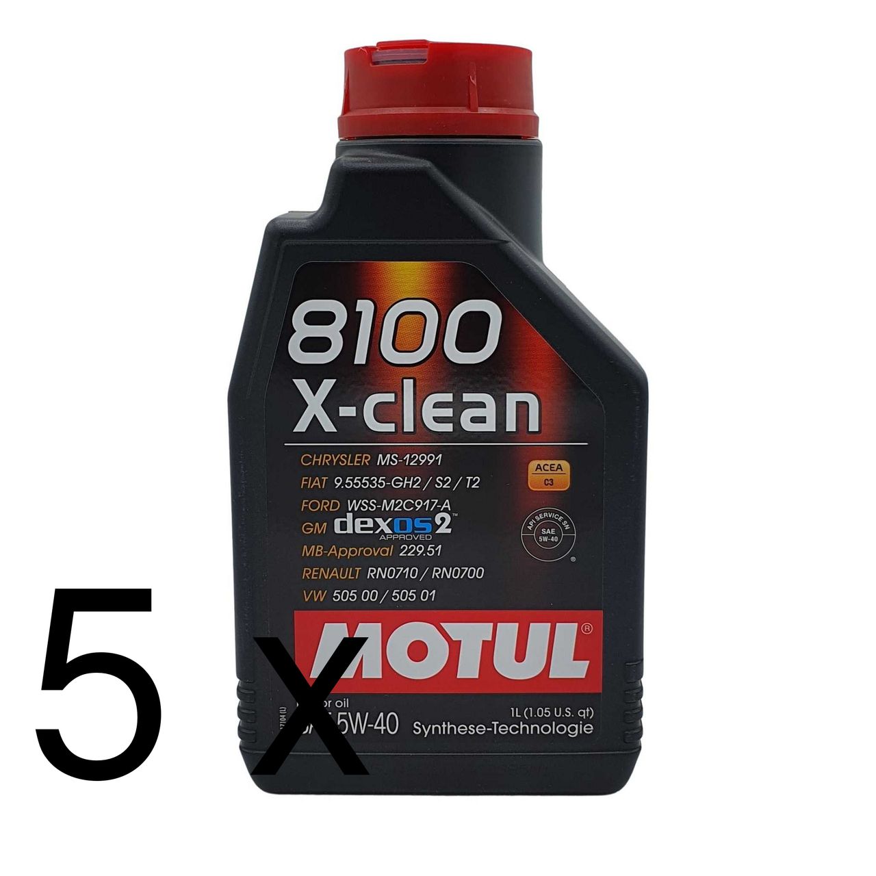Motul 8100 X-clean 5W-40 5x1 Liter