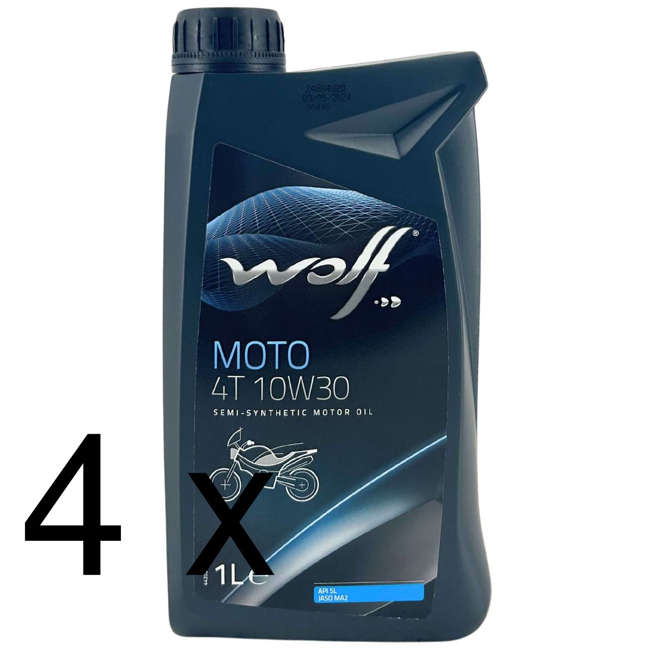 Wolf Moto 4T 10W-30 4x1 Liter