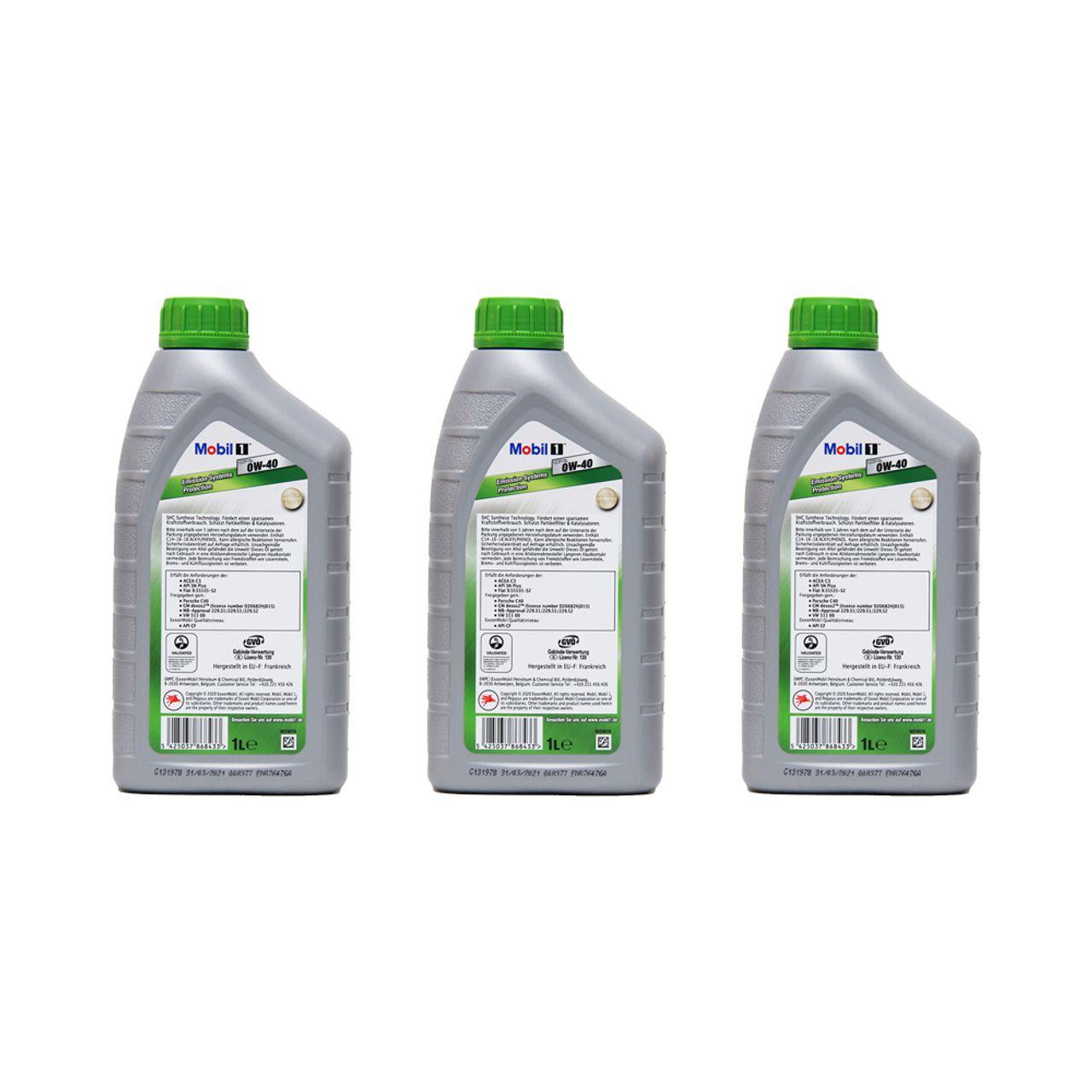 Mobil 1 ESP X3 0W-40  3x1 Liter