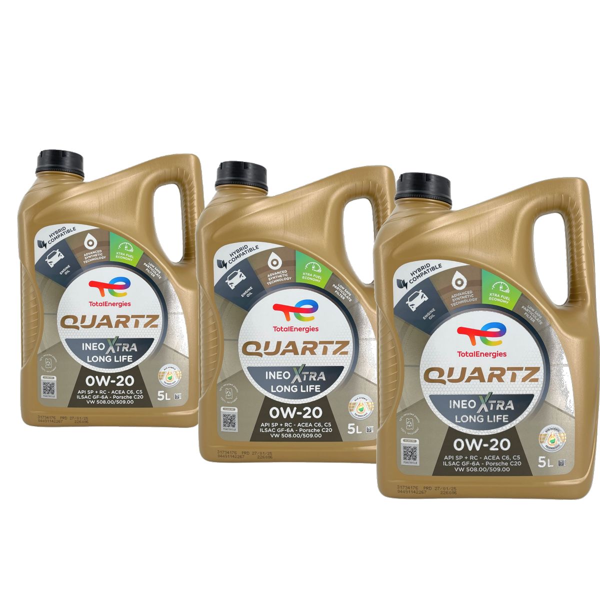 Total Quartz Ineo Xtra Longlife 0W-20 3x5 Liter
