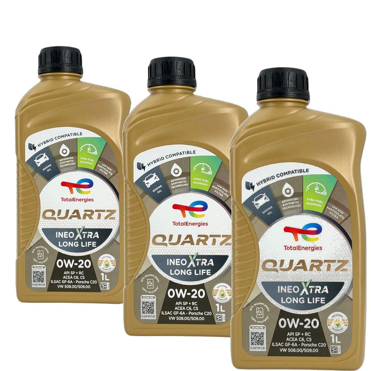 Total Quartz Ineo Xtra Longlife 0W-20 3x1 Liter