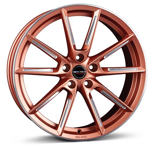 BORBET DESIGN LX kupfer-mattierter Speichenrand poliert 8.0Jx19 5x114.3 ET50