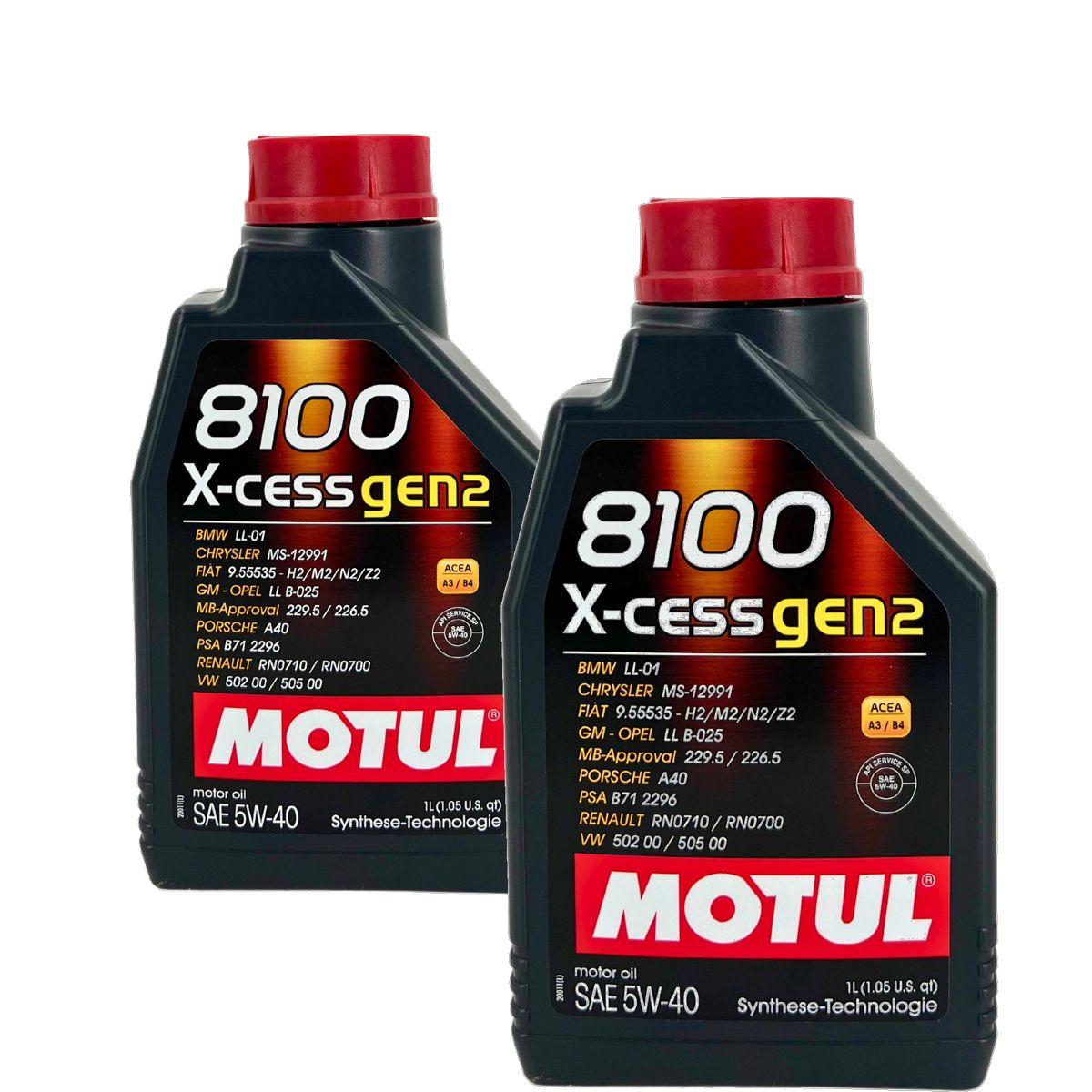 Motul 8100 X-cess GEN2 5W-40 2x1 Liter