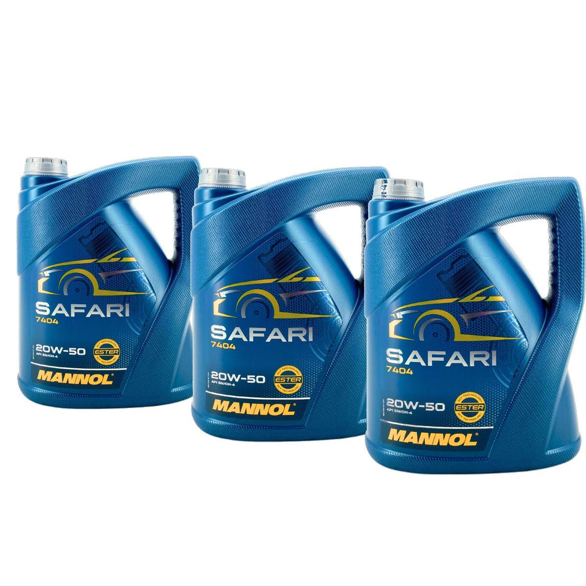 Mannol Safari 20W-50 3x5 Liter