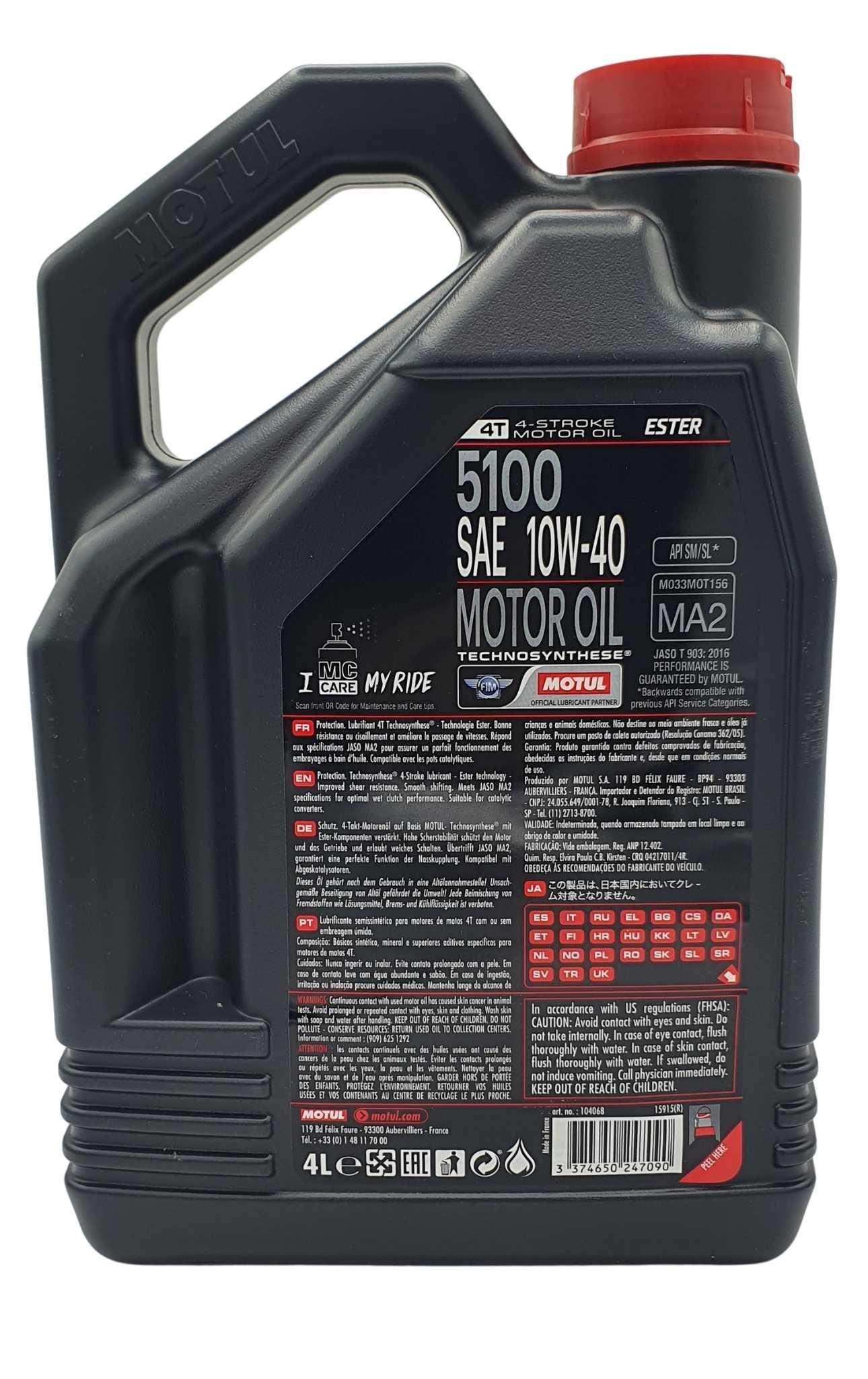 Motul 5100 10W-40 4T 4 Liter