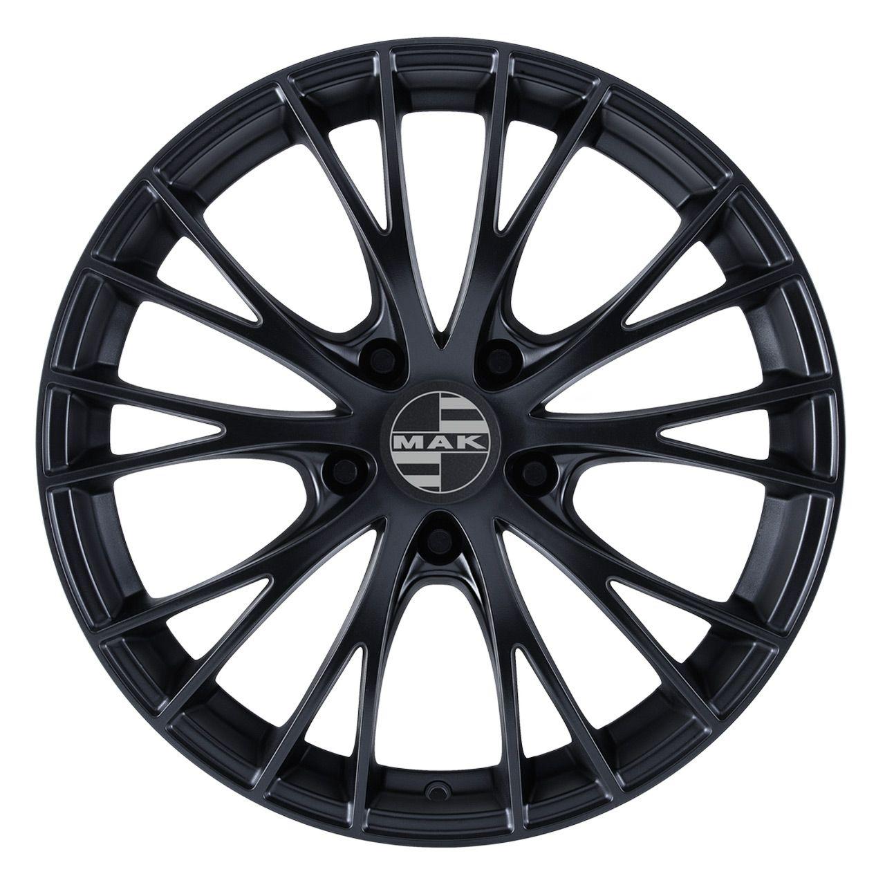 MAK RENNEN matt schwarz 9.0Jx18 5x130 ET50