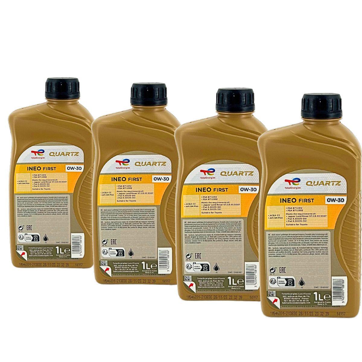 Total Quartz Ineo First 0W-30 4x1 Liter