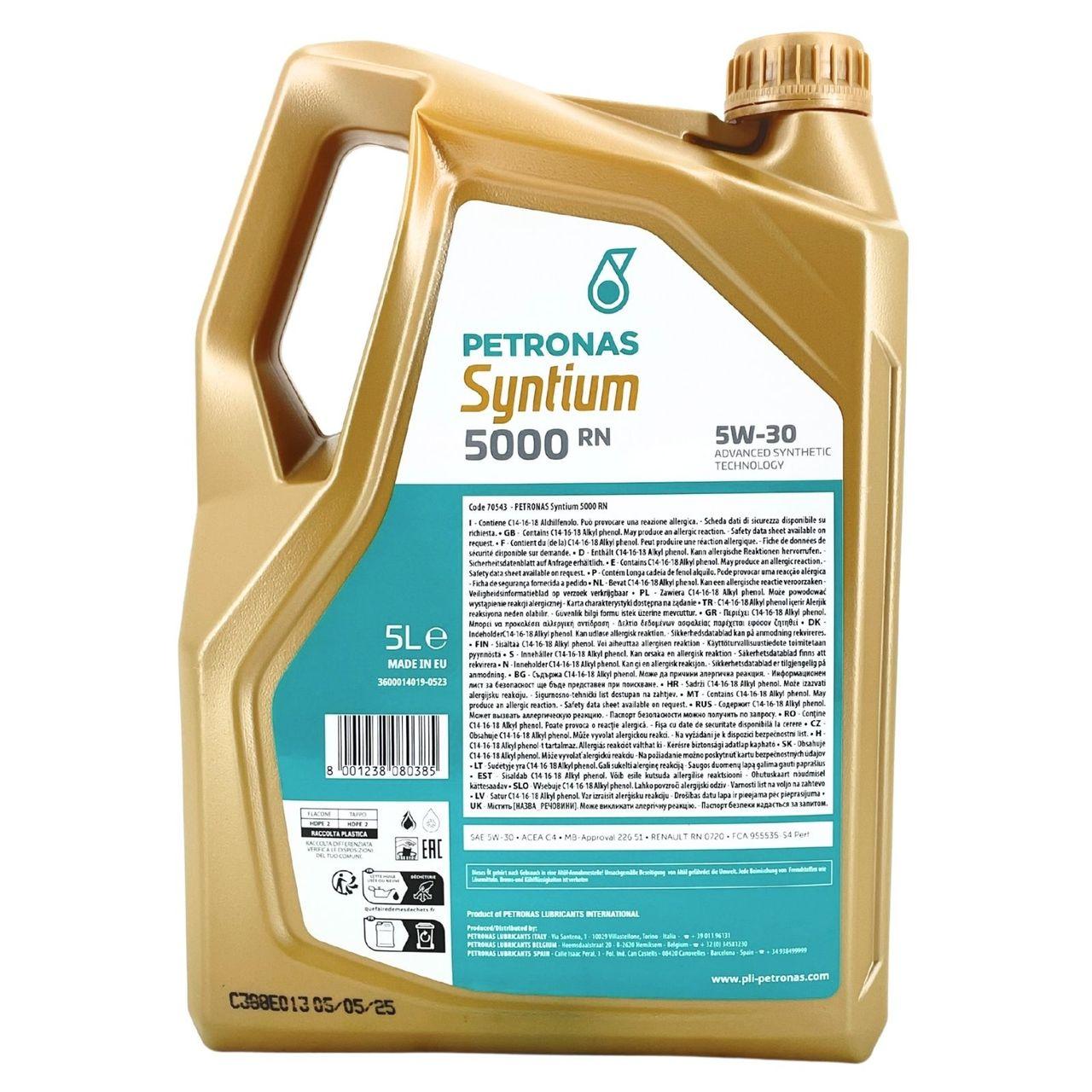 Petronas Syntium 5000 RN 5W-30 5 Liter