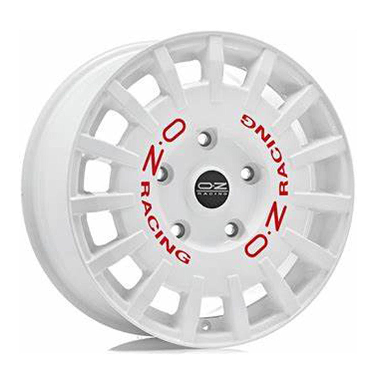 OZ RALLY RACING VAN race white + red lettering 7.5Jx18 5x160 ET48