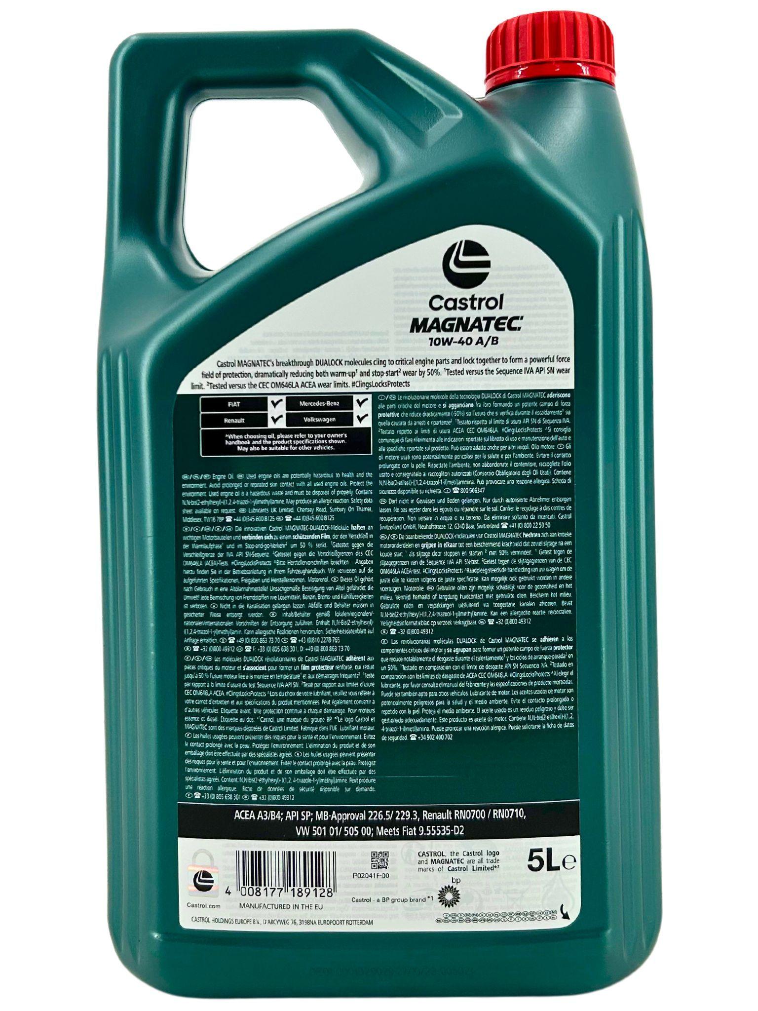 Castrol Magnatec 10W-40 A/B 5 Liter