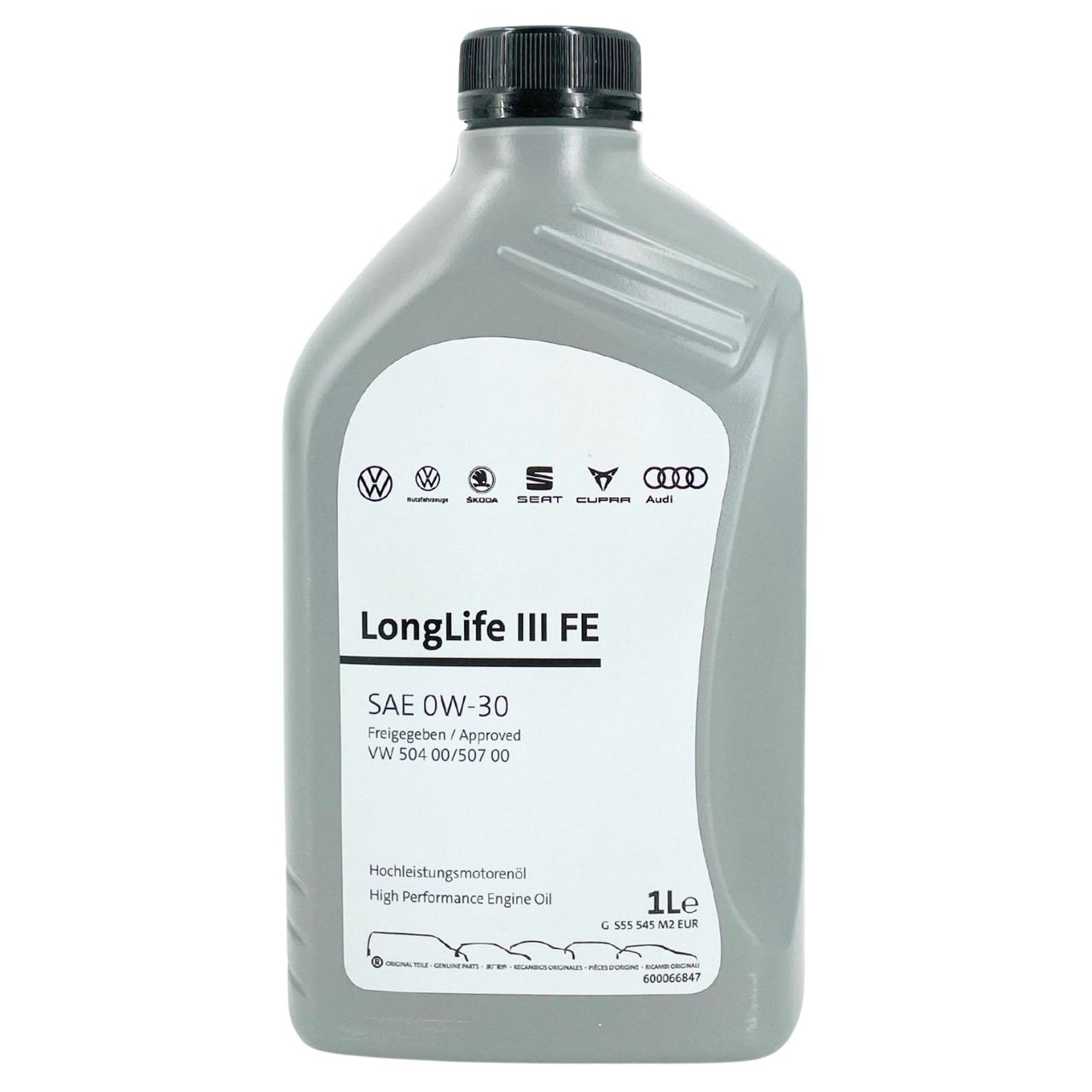 Original VW Audi Seat Skoda 0W-30 504.00 / 507.00 Longlife FE 3 1 Liter Original VW Audi Seat Skoda 0W-30 504.00 / 507.00 Longlife FE 3 1 Liter
