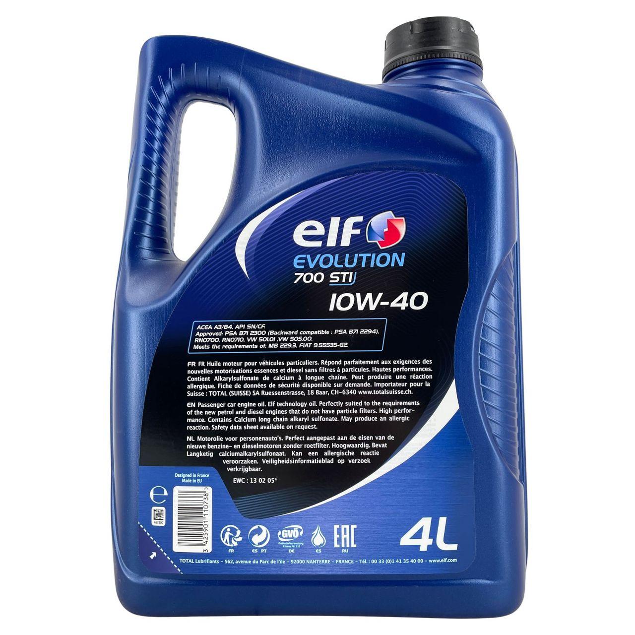 Elf Evolution 700 STI 10W-40 4 Liter