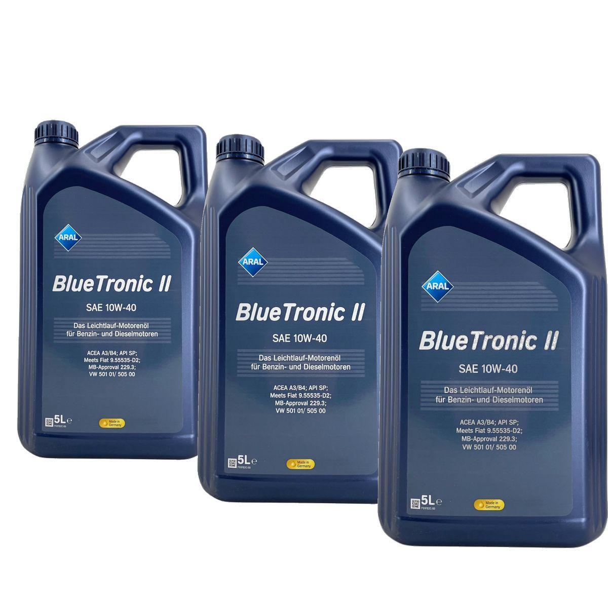 Aral BlueTronic II 10W-40 3x5 Liter