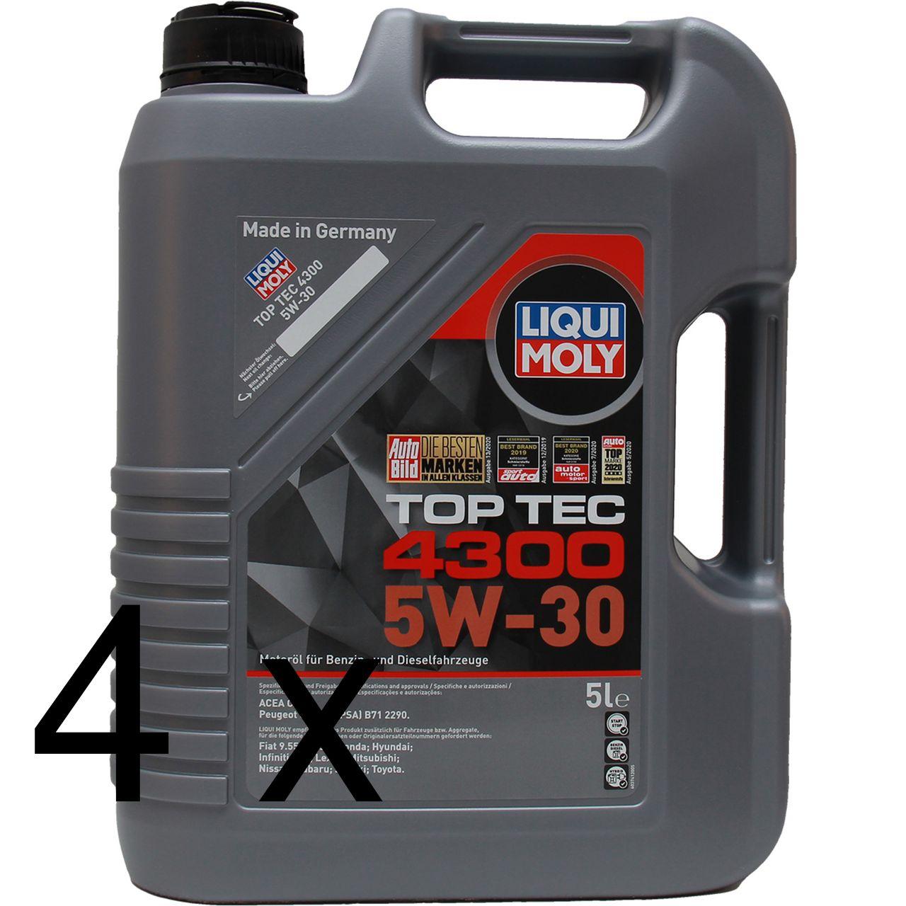 Liqui Moly Top Tec 4300 5W-30 4x5 Liter