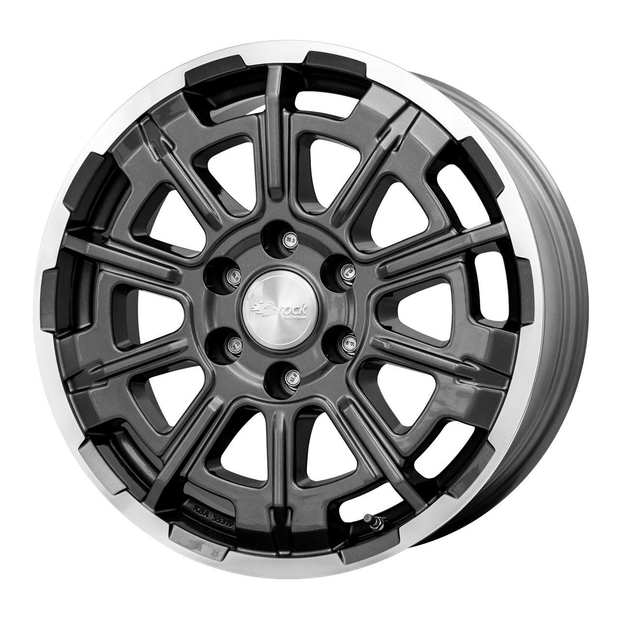 BROCK B45-6L himalaya grey voll-poliert (hgvp) 7.5Jx18 6x139 ET33