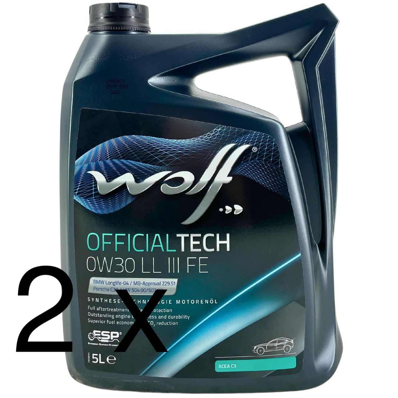 Wolf OfficialTech 0W-30 LL III FE 2x5 Liter