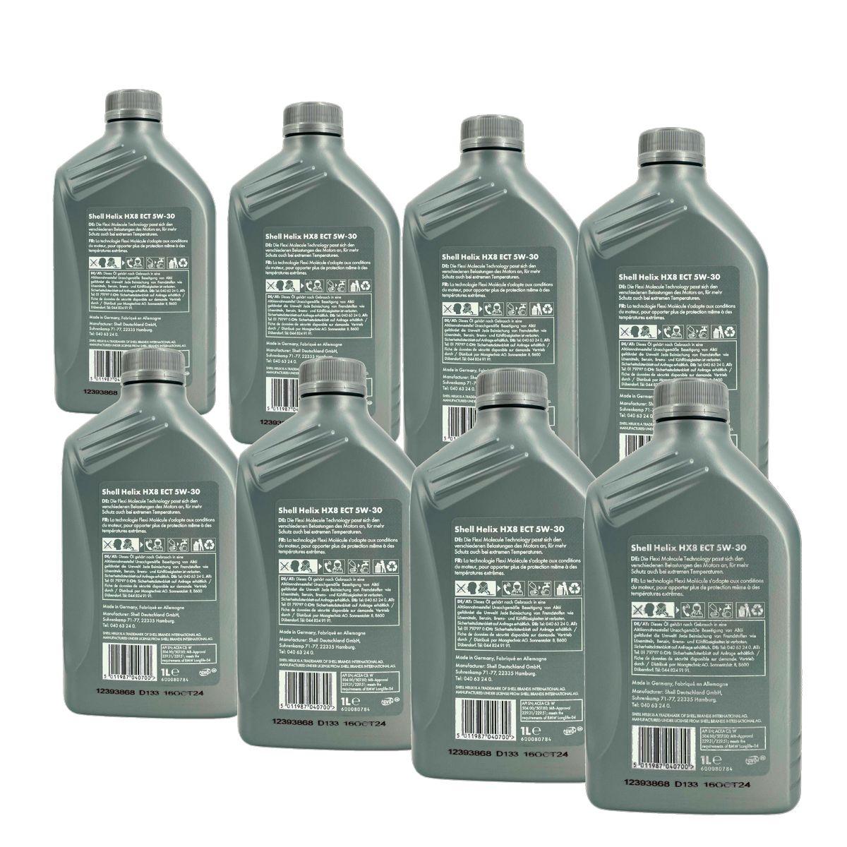Shell Helix HX8 5W-30 ECT 8x1 Liter