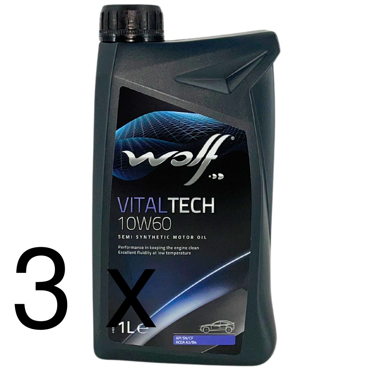 Wolf VitalTech 10W-60 3x1 Liter