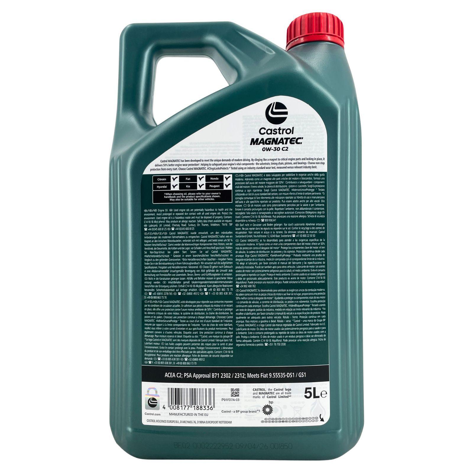 Castrol Magnatec 0W-30 C2 5 Liter