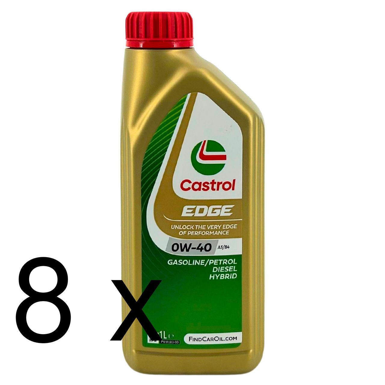 Castrol Edge 0W-40 A3/B4 8x1 Liter Castrol Edge 0W-40 A3/B4 8x1 Liter
