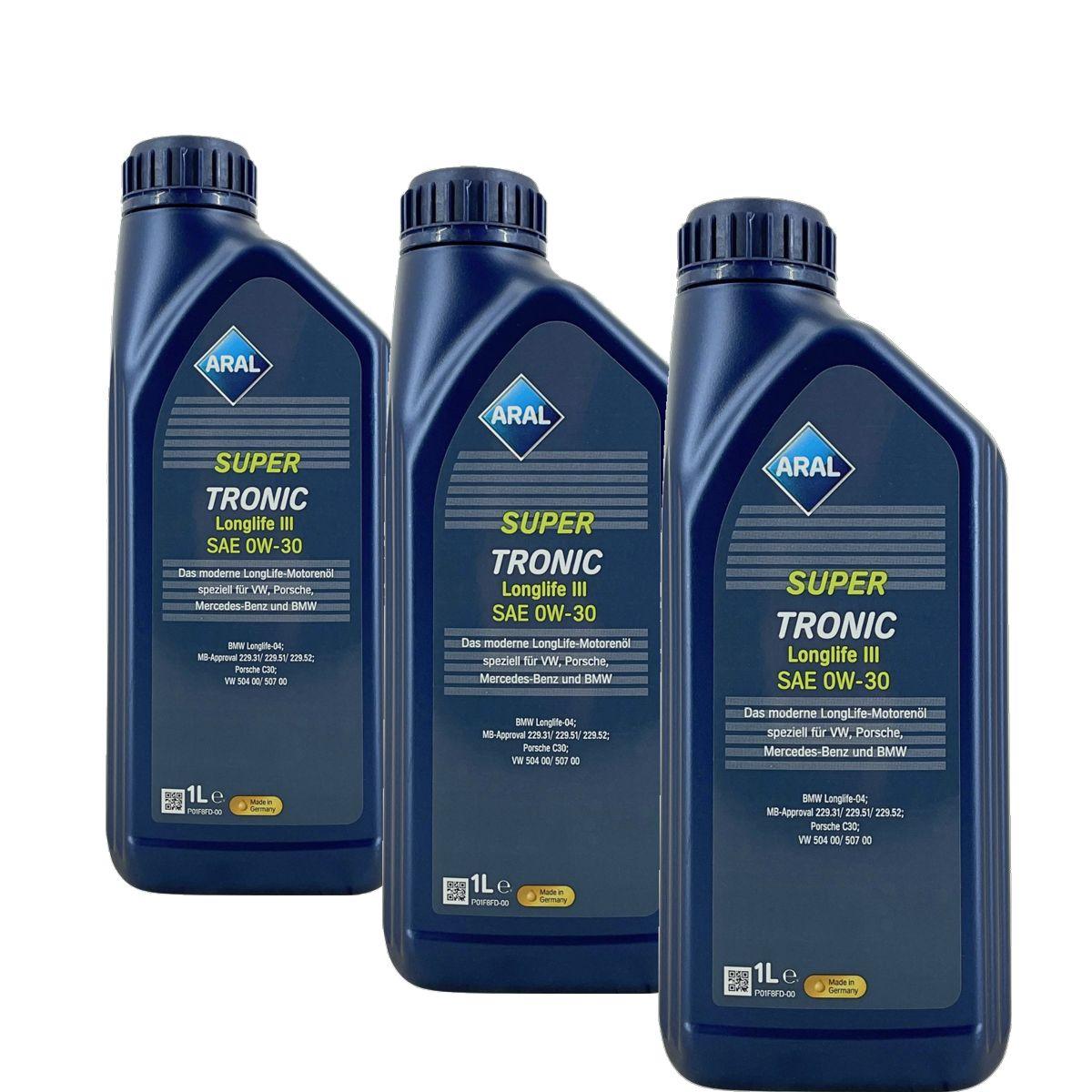 Aral SuperTronic LL III/3 0W-30 3x1 Liter
