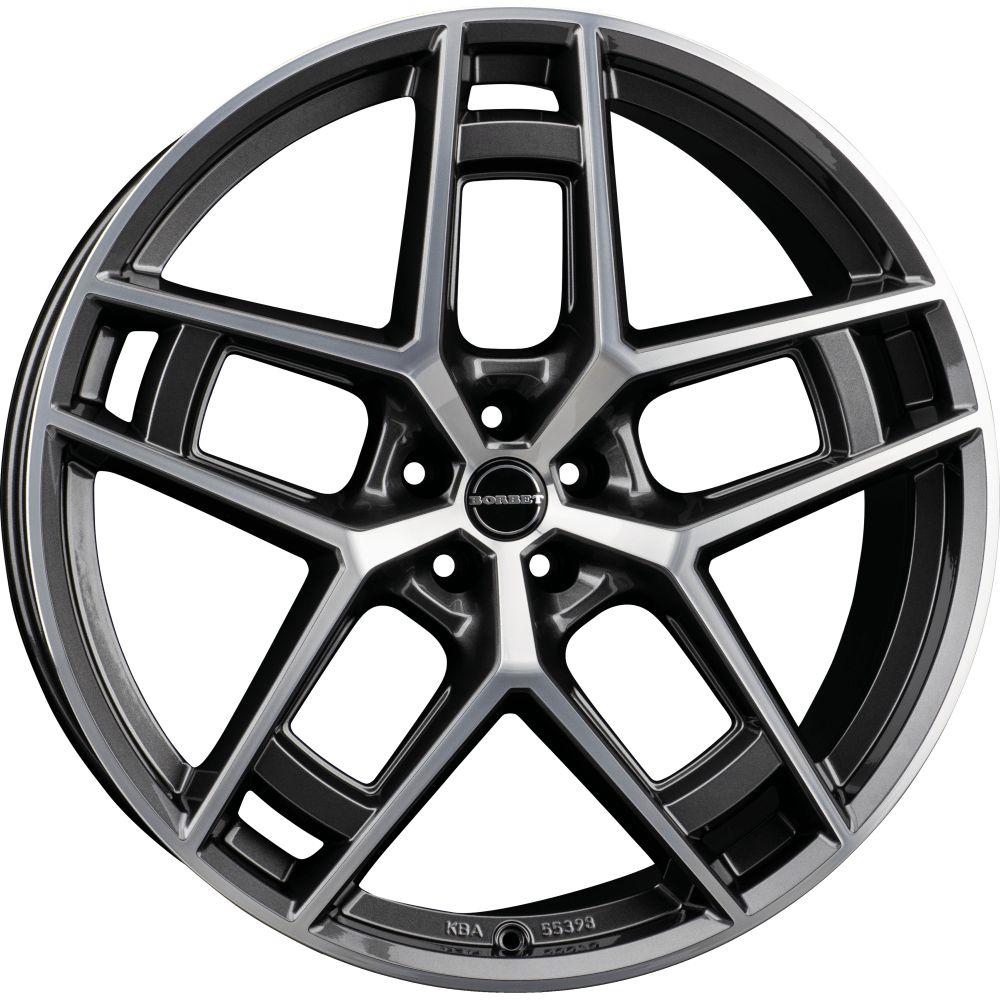 BORBET DESIGN TF graphite polished glossy 10.5Jx24 5x120 ET34