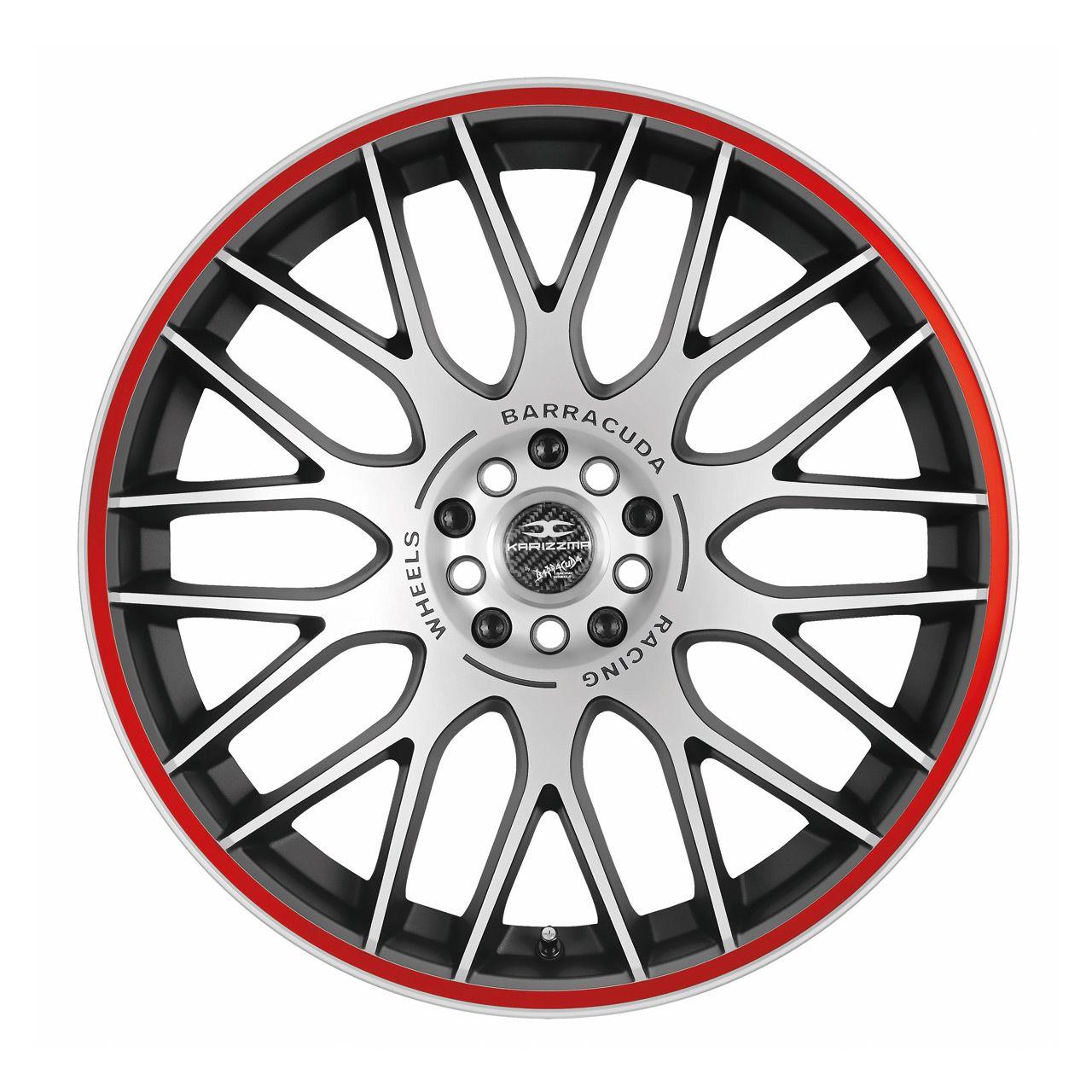 BARRACUDA KARIZZMA mattblack puresports color trim rot 8.0Jx18 5x100+112 ET32