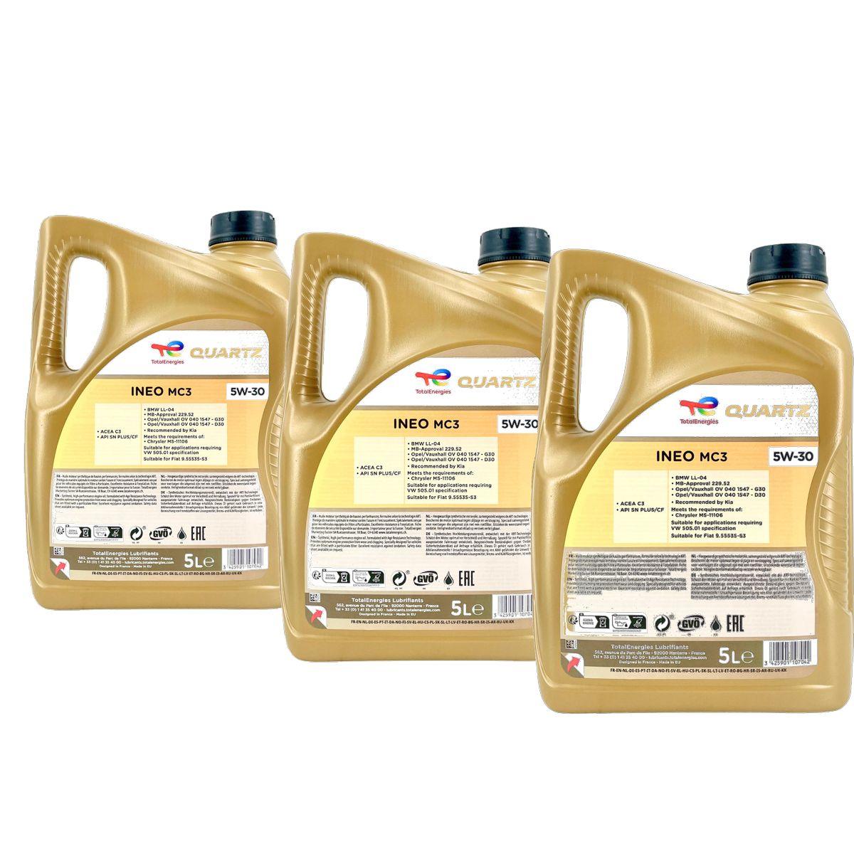 Total Quartz Ineo MC3 5W-30 3x5 Liter