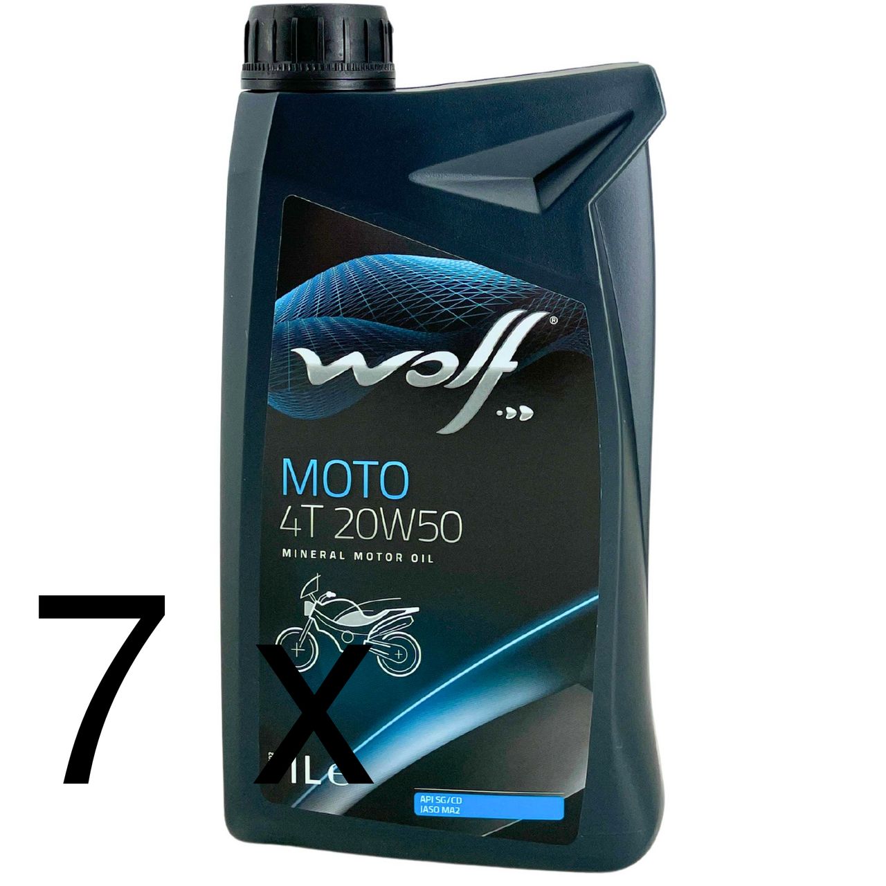 Wolf Moto 4T 20W-50 7x1 Liter